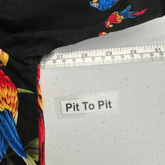 Pacific Legend Men Hawaiin Shirt Size 2XL Parrots Made in Hawaii Vacation Resort - Picture 5 of 7